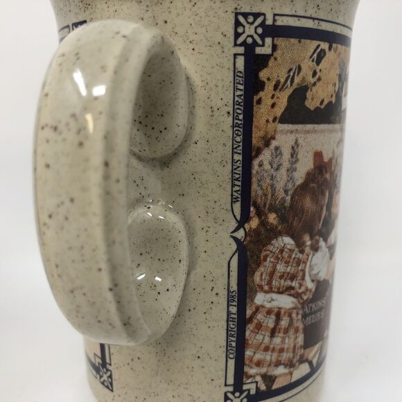 Watkins Coffee Mug Set Vintage Almanac 1918 1939 Calendar Design Gift England - Picture 6 of 8